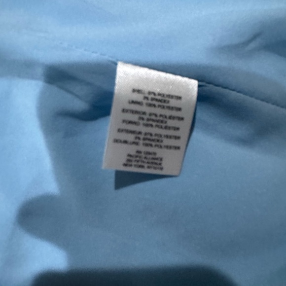 NWT Tahari Light Blue Open-Front Peplum Blazer size 14p - Picture 5 of 14